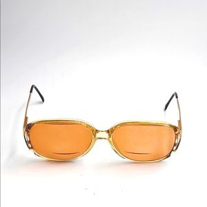 Vintage Luxottica Fron Gold Oval Sunglasses Frames